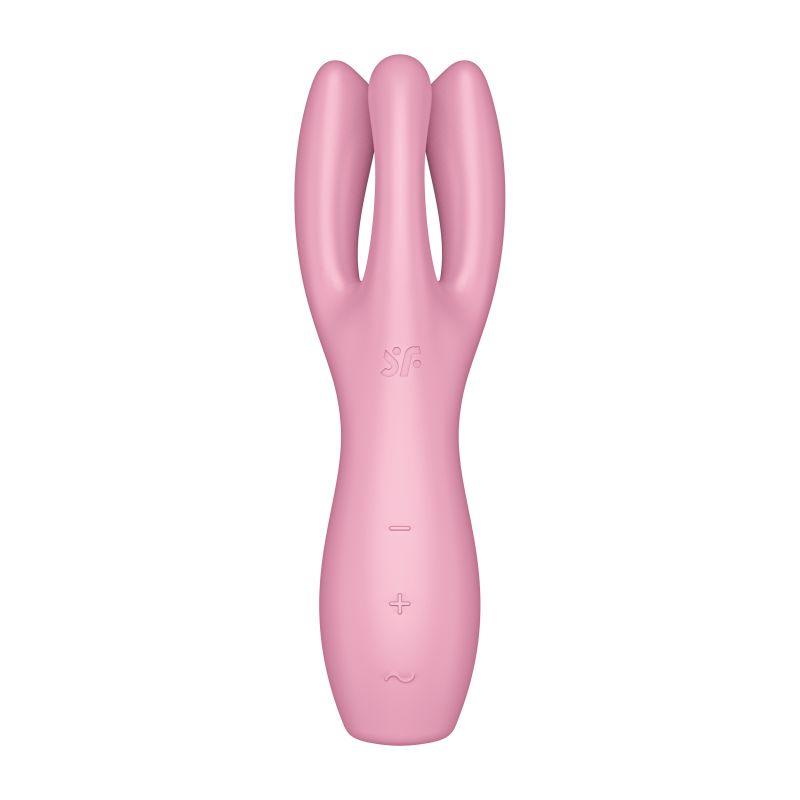 Satisfyer Threesome 3 Layon Vibrator Pink - Adult Toys