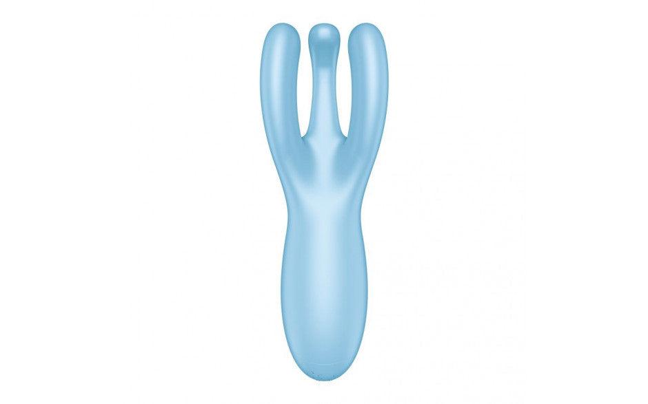 Satisfyer Threesome 4 Connect App Layon Vibrator Blue - Adult Toys