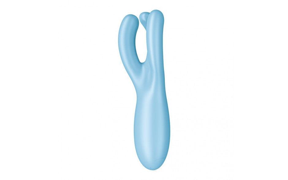 Satisfyer Threesome 4 Connect App Layon Vibrator Blue - Adult Toys