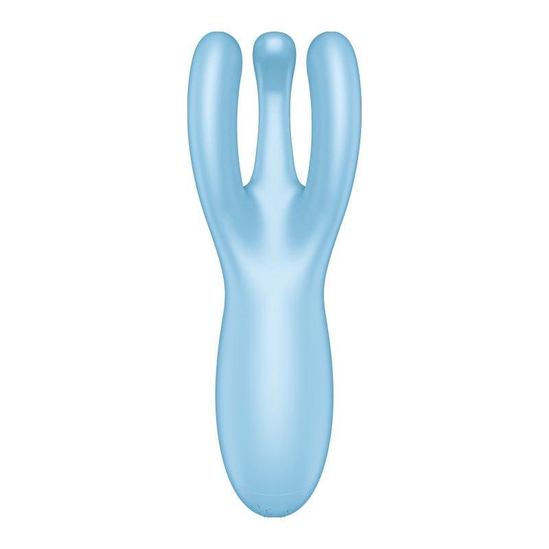 Satisfyer Threesome 4 Connect App Layon Vibrator Blue - Naughty by Nature Adult Store