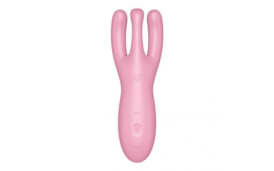 Satisfyer Threesome 4 Connect App Layon Vibrator Pink - Naughty by Nature Adult Store