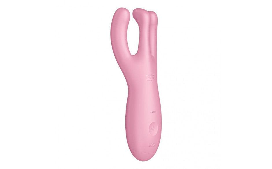 Satisfyer Threesome 4 Connect App Layon Vibrator Pink - Naughty by Nature Adult Store