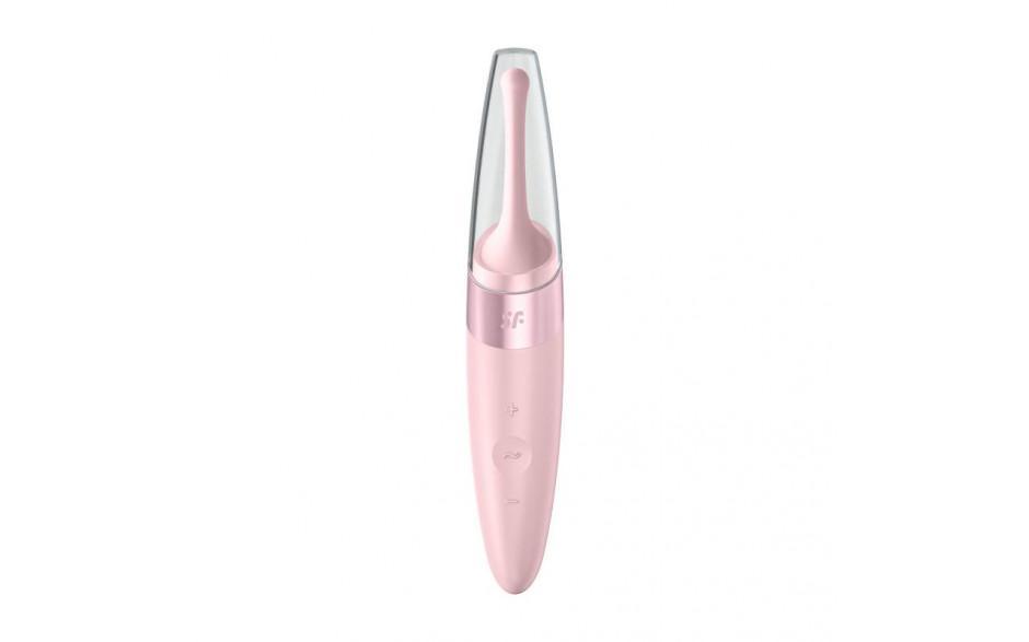 Satisfyer Twirling Delight Tip Stimulator - Rose Silicone Vibrator - Adult Toys