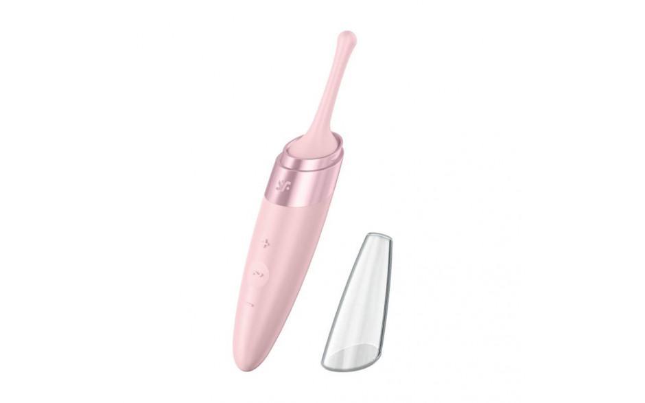 Satisfyer Twirling Delight Tip Stimulator - Rose Silicone Vibrator - Adult Toys