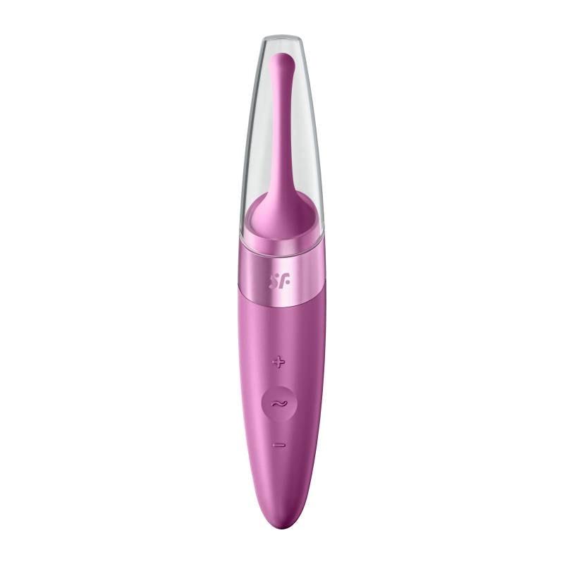 Satisfyer Twirling Delight - Waterproof Tip Vibrator in Berry - Adult Toys