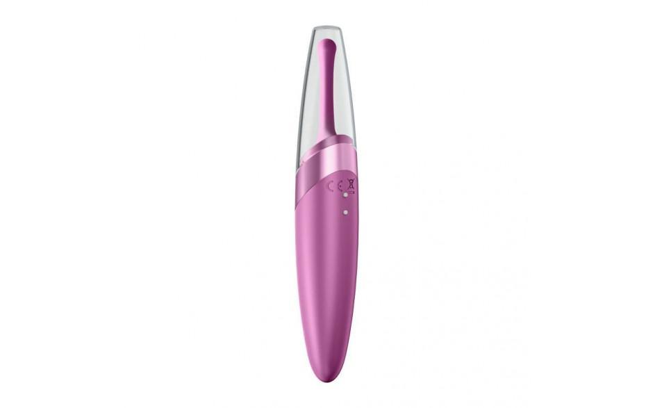 Satisfyer Twirling Delight - Waterproof Tip Vibrator in Berry - Adult Toys
