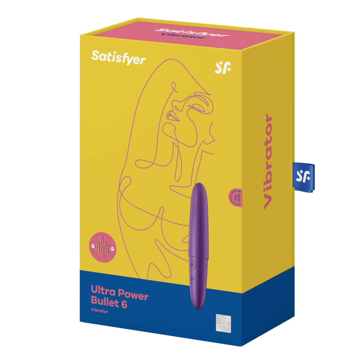 Satisfyer Ultra Power Bullet 6 – Rechargeable Silicone Vibrator - Adult Toys