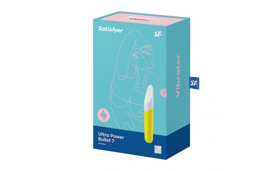 Satisfyer Ultra Power Bullet 7 – Waterproof Silicone Vibrator | Yellow - Adult Toys