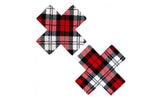 School Girl Plaid X Factor Pasties - Adult Toys