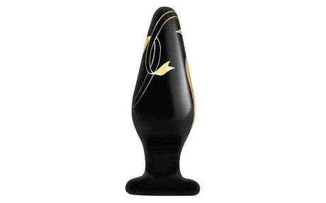 Secret Kisses Handblown Wide Glass Plug 4.5in - Adult Toys