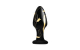 Secret Kisses Handblown Wide Glass Plug 4in - Adult Toys