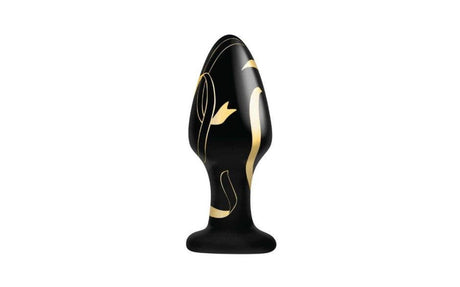 Secret Kisses Handblown Wide Glass Plug 4in - Adult Toys