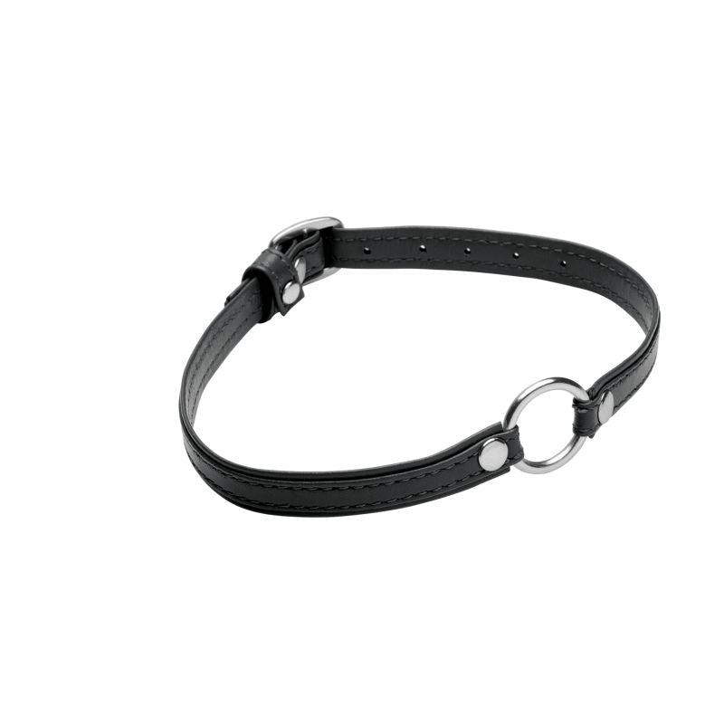 Sex Pet Leather Choker w Silver Ring Black - Naughty by Nature Adult Store