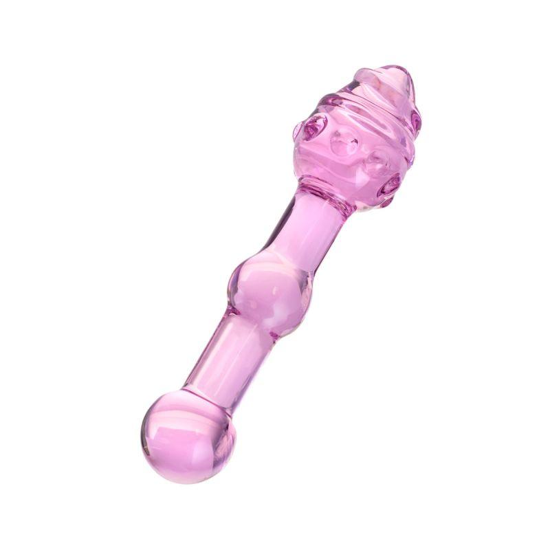 Sexus Glass Dildo Pink 17cm - Naughty by Nature Adult Store