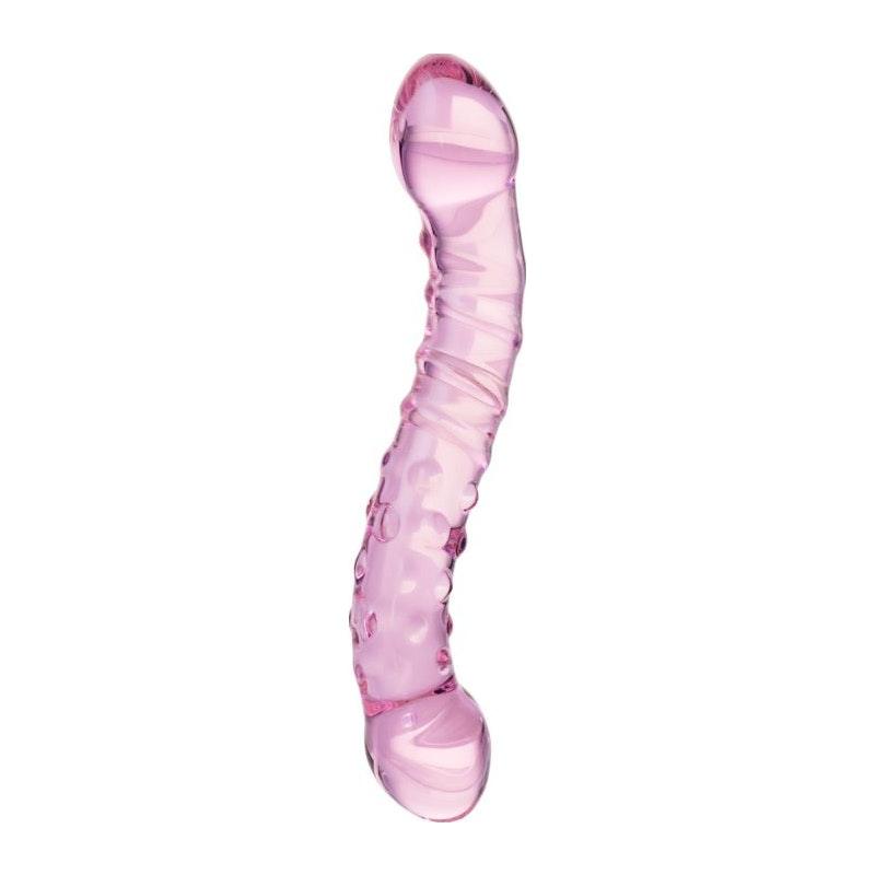 Sexus Glass Dildo Pink 19.5cm - Naughty by Nature Adult Store