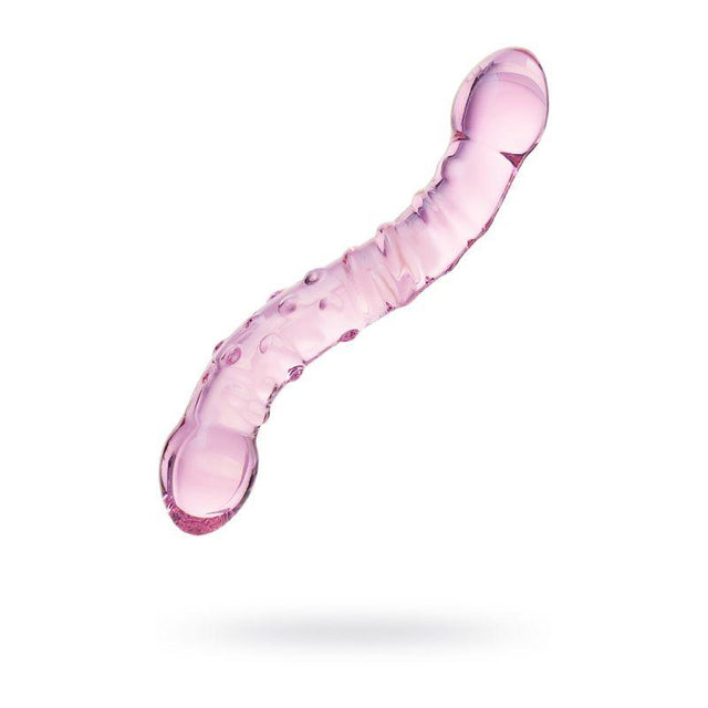 Sexus Glass Dildo - Pink 19.5cm Handcrafted Glass Adult Sex Toy - Adult Toys