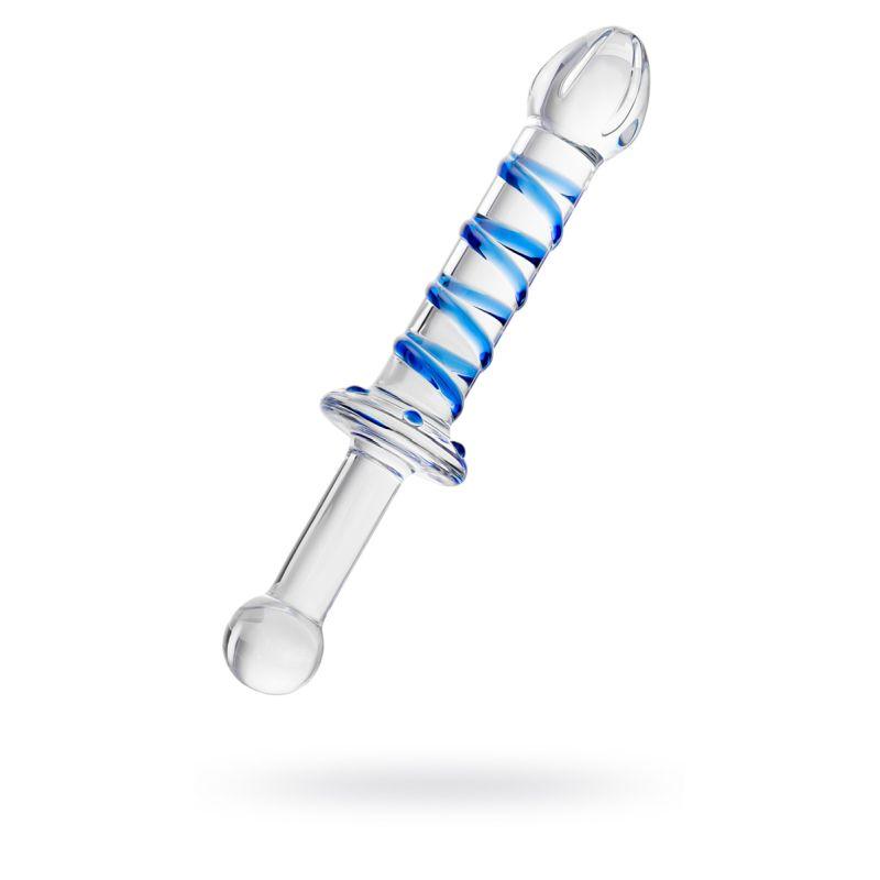 Sexus Glass Dildo Probe w Handle 23cm - Adult Toys