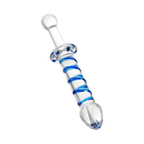 Sexus Glass Dildo Probe w Handle 23cm - Naughty by Nature Adult Store