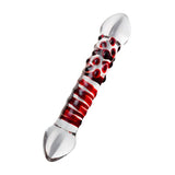 Sexus Glass Dildo Red Delight 19cm - Naughty by Nature Adult Store