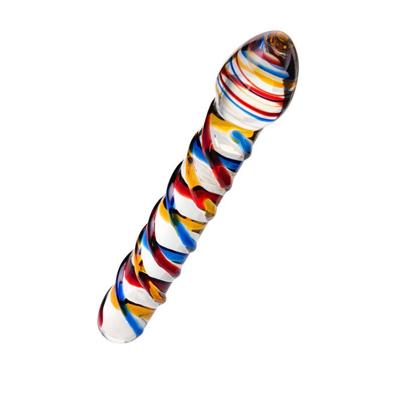 Sexus Glass Dildo Tropicana 19.5cm - Naughty by Nature Adult Store