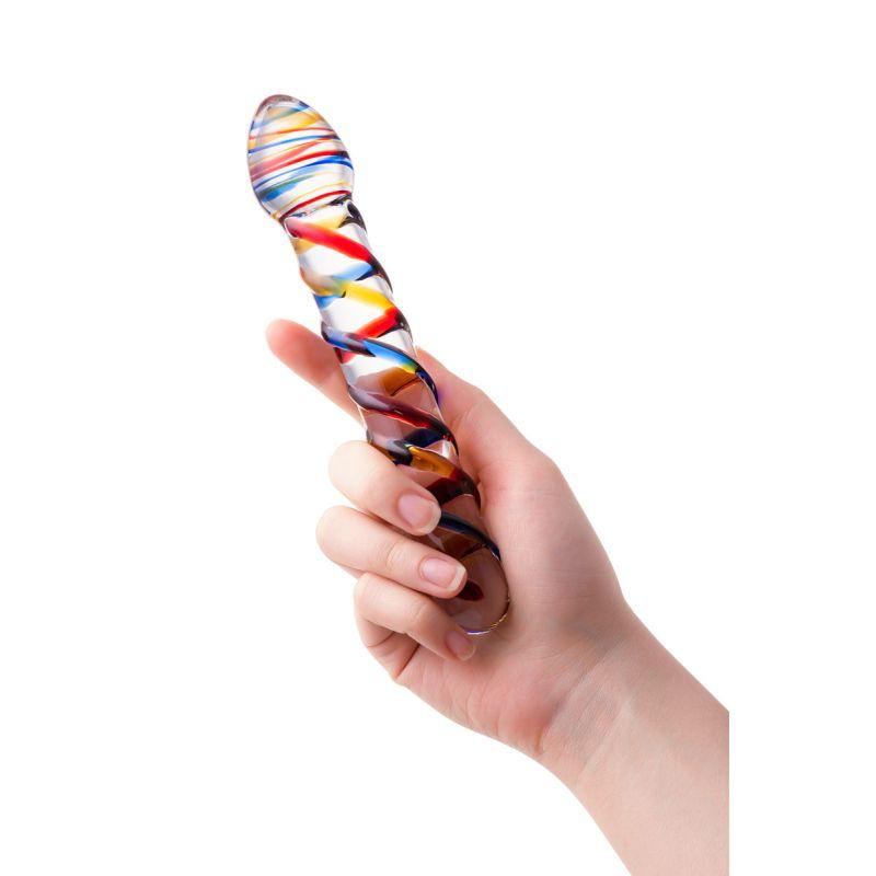 Sexus Glass Dildo Tropicana 19.5cm - Adult Toys
