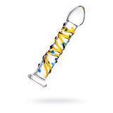 Sexus Glass Dildo Yellow 17.2cm - Naughty by Nature Adult Store