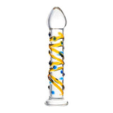 Sexus Glass Dildo Yellow 17.2cm - Naughty by Nature Adult Store