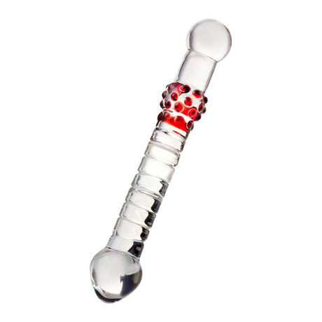Sexus Glass Duo Bulb Dildo – 22cm Handcrafted Glass Pleasure Toy - Adult Toys