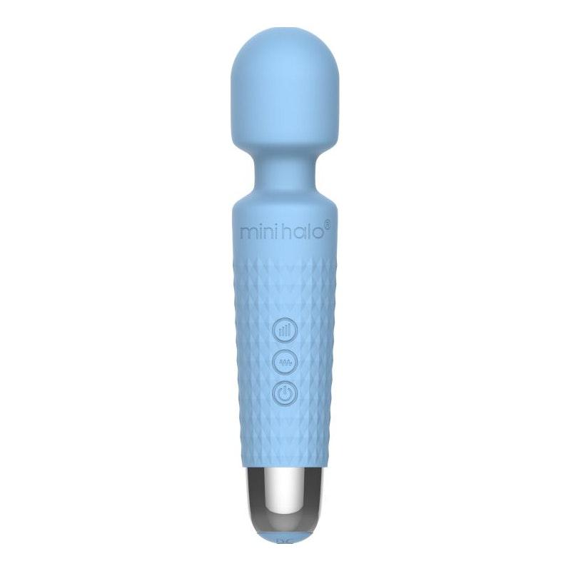 Shibari Mini Wand Halo 20X Powder Blue - Adult Toys