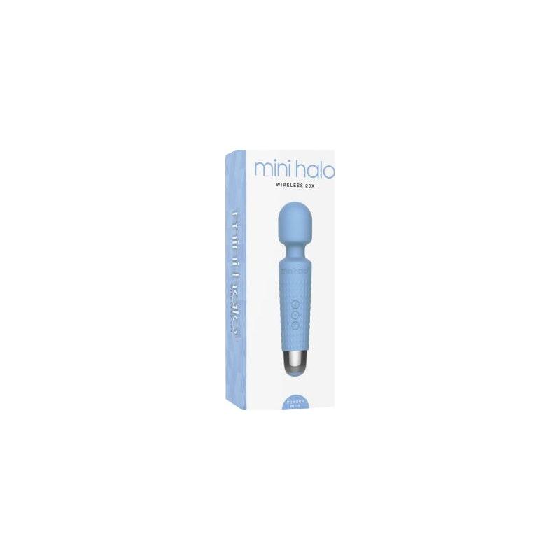 Shibari Mini Wand Halo 20X Powder Blue - Adult Toys