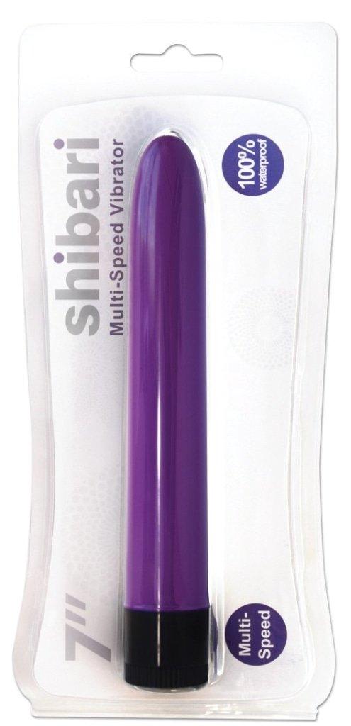 Shibari Multi - Speed Vibrator – 7 - Inch Water Resistant Sleek Purple Toy - Adult Toys
