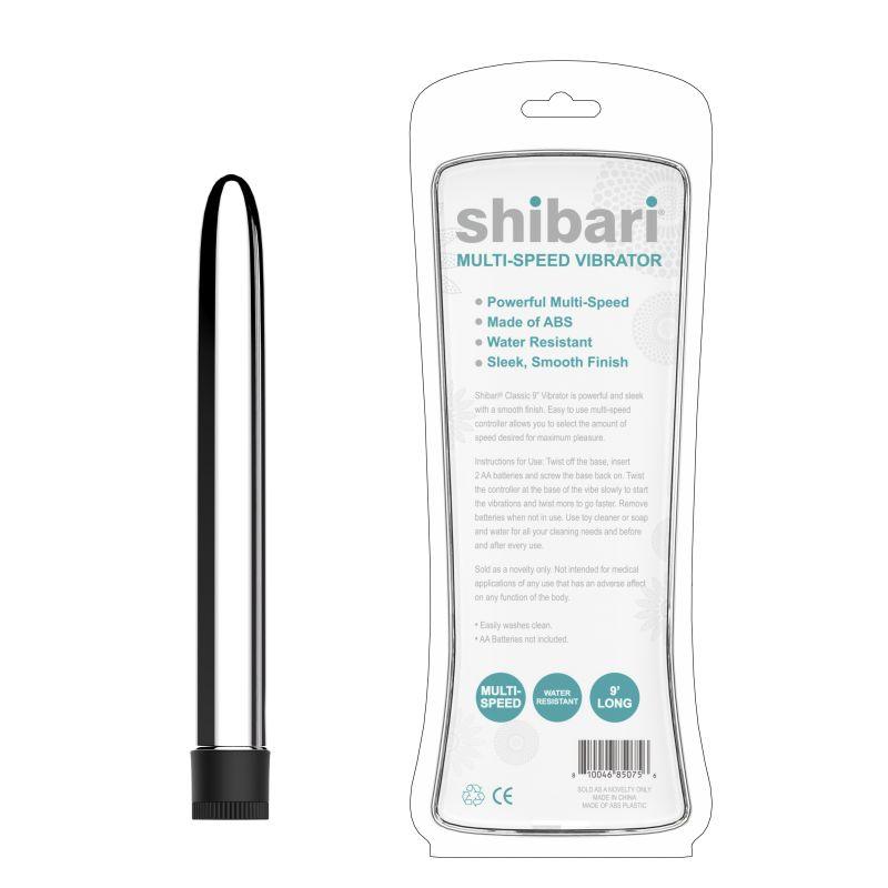 Shibari Multi-Speed Vibrator 9in Silver - Naughty by Nature Adult Store