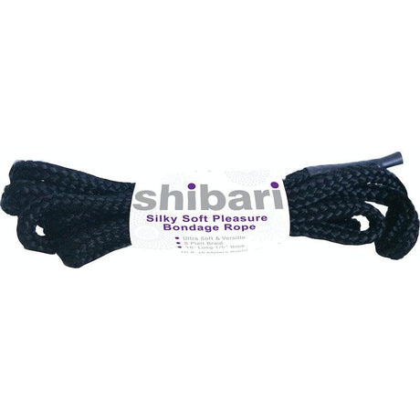 Shibari Rope Silky Soft Bondage 5m Black - Naughty by Nature Adult Store