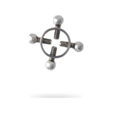 Silver Metal 2 Pc Nipple Clamps - Naughty by Nature Adult Store