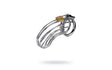 Silver Metal Birdcage Cock Cage - Adult Toys