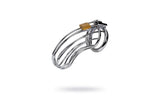 Silver Metal Birdcage Cock Cage - Adult Toys