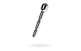 Silver Metal Urethral Plug w Ruby Rhinestone - Naughty by Nature Adult Store