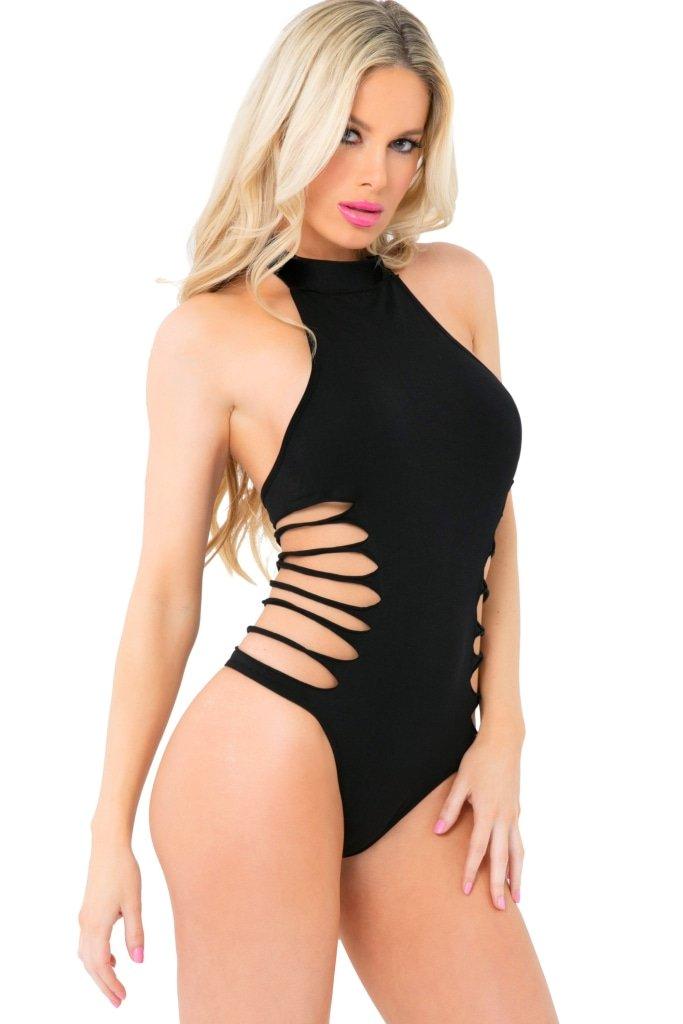 Slit N Spin Bodysuit - Lingerie