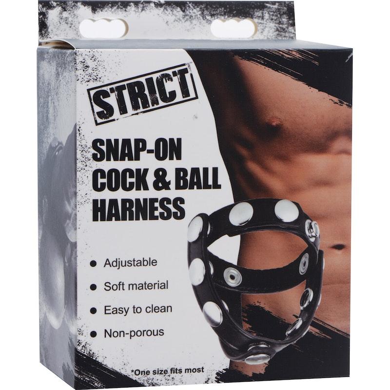 Snap - On Cock And Ball Harness - Adult Toys
