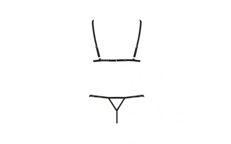 Solon 2 Pc Set Black - Lingerie