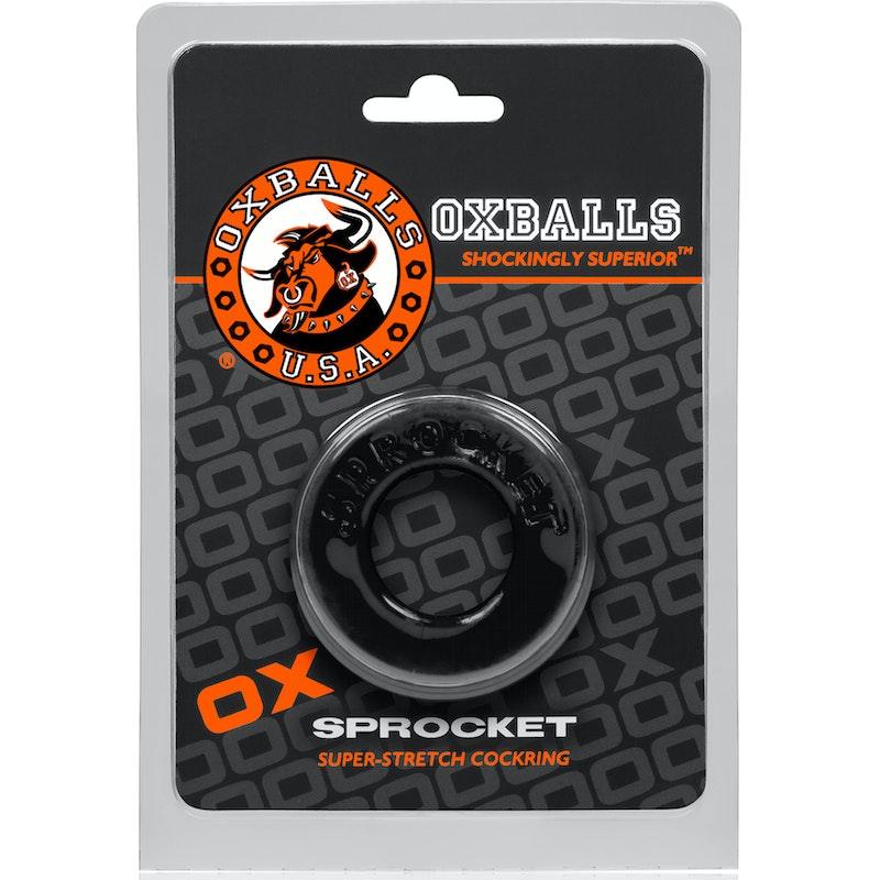 Sprocket Cockring Black - Adult Toys