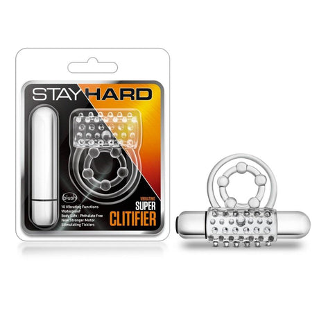 Stay Hard Vibrating Super Clitifier Clear - Naughty by Nature Adult Store