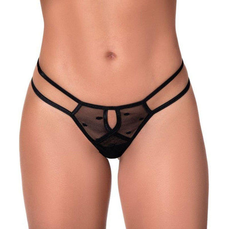 Strappy Pantie Black - Naughty by Nature Adult Store