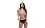Strappy Princess Logo Elastic Booty Short Set 2 Pc - Lingerie