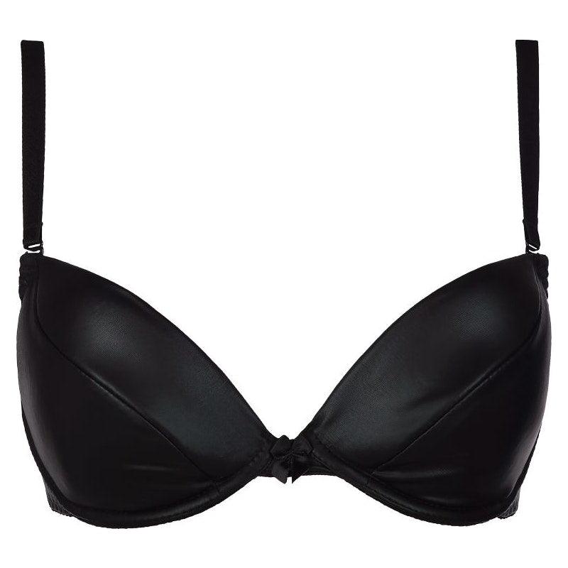Stretch Wetlook Bra Black - Lingerie