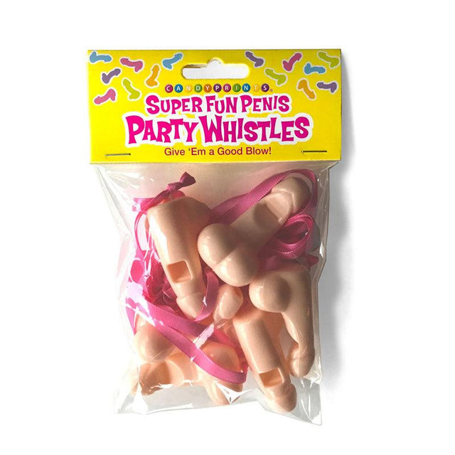 Super Fun Penis Party Whistles - Hens Party Novelties - 8 Pack - Naughty by Nature Adult Store