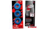 Super Hunkyjunk 3 Pc Cockrings Teal Ice - Adult Toys