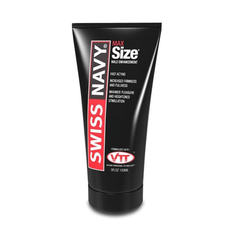 Swiss Navy Max Size Cream 5oz/147ml Tube - Lotions & Potions