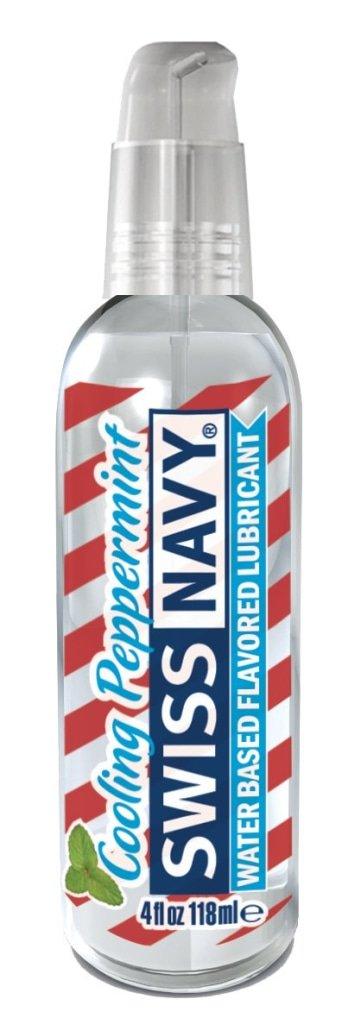 Swiss Navy Peppermint Cooling Water Based Lubricant - 4oz / 118ml - Lotions & Potions