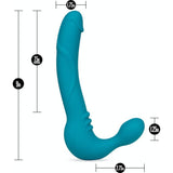 Temptasia Luna Strapless Silicone Dildo Teal - Adult Toys